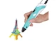 3D ручка для рисования AToys 3D Pen 2 + 200 метров разноцветного пластика Голубая - изображение 12