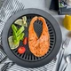 Газова плита на 3 конфорки HappyHome G30 (LPG) автозапалювання (п'єзо) від газового балона Silver + Решітка гриль - зображення 9
