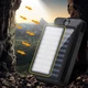 Power Bank повербанк на сонячній батареї Solar Charger SC5 20000 mAh з компасом і лампою, прогумований, вологозахист, УФ ліхтарик Чорний - зображення 8