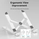 Подставка для ноутбука Vention Laptop X-type Stand ABS до 17.3" 83-170 мм складная конструкция (DAD3C553C990) - изображение 6
