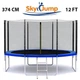 Батут с сеткой и лестницей Sky Jump 374 см (12ft-SkyJump) - изображение 2