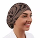 Медицинская шапочка женская HeadwearUniverse универсальная принт Цветы на шоколадном - изображение 2