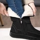 Дутики женские KL-Shoes с мехом высокие 41 27 см черные (АБ 8) - изображение 3