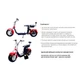Электроскутер Citycoco Long 1500W 60V12Ah Red Красный - изображение 2