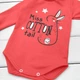 Боди Dexter`s-гольф для девочки miss cotton tail 68 см красный - изображение 2