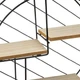 Декоративная полка в стиле Loft,колесо, МДФ/металл на 3 уровня Ø30х9см - изображение 4
