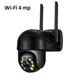 Вулична поворотна PTZ IP-камера з віддаленим доступом Wi-Fi UKC Smart Home Camera A8-B 4.0 Mp iCSee Чорна/Black - зображення 4