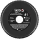 Tarcza frezowa czołowa do KSHM Yato do drewna, szpachli, gipsu; Ø=120/22,2 mm, t= 12 mm szorstka nr 1 [10] YT-59179 (5906083099571) - obraz 1