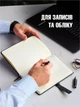 Подарочный блокнот записная книжка А5 недатированный в линейку планер на магнитной застежке и ручкой из эко кожи Черный (CNB-005) - изображение 2