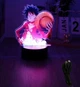Акриловый 3D стветильник - ночник Аниме Д. Луффи Соломенная шляпа One Piece Большой куш 7 цветов тип 4 - изображение 2