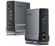 Док-станція USB3.2 Type-C --> DP/HDMIx2/USB3.2/RJ45/SD/TF/3.5mm/PD, MST/SST 15 in 1 Vention - изображение 4