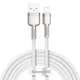 Кабель Baseus Cafule Series Metal Data Cable USB to IP 2.4A 2m White (CALJK-B02) - изображение 1
