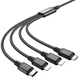 Кабель HOCO Combo 4-in-1 2Lightning+Type-C+Micro USB Super charging cable X76 |1M, 2A| - изображение 9