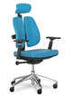 Офісне крісло Mealux Tempo Duo Blue (обивка блакитна однотонна/еко шкіра), Y-551 KBL Duo - зображення 1