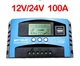 Контролер Заряду Сонячних Панелей 100А 12/24В 2 USB РК-дисплей MPPT+ШИМ JUTA Solar charge controller - зображення 2