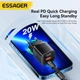 Сетевое зарядное устройство GaN 20W USB-A + USB-C Essager ES-CD32 черный - изображение 6