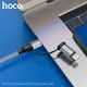 Кабель Hoco Combo 2-in-1 Type-C to Type-C / Lightning Exquisito PD charging cable X50 |1m, 3A, 60W| black - изображение 2