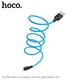 Кабель Hoco Lightning Silicone X21 Plus |2M, 2.4A| black-white - зображення 5