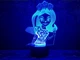 3D ночник "Монстер Хай 2" (УВЕЛИЧЕННОЕ ИЗОБРАЖЕНИЕ) + пульт ДУ + сетевой адаптер+батарейки (3ААА) 3DTOYSLAMP - изображение 2