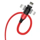 Кабель Hoco Type-C to Lightning Orbit PD data cable U100 |1.2m, 20W| red - изображение 2