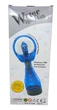Вентилятор с распылением воды на батарейках ручной портативный Water spray fan синий - изображение 7