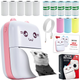 Портативный термопринтер JETIX Mini printer Pink| Детский принтер с большим набором термобумаги в комплекте - изображение 1