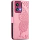 Чохол-книжка з малюнком UniCase Butterfly Pattern для Motorola Edge 50 Fusion - Pink - зображення 5