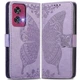 Чохол-книжка з малюнком UniCase Butterfly Pattern для Motorola Edge 50 Fusion - Light Purple - зображення 1