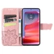 Чохол-книжка з малюнком UniCase Butterfly Pattern для Motorola Edge 50 Fusion - Rose Gold - зображення 2