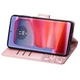 Чохол-книжка з малюнком UniCase Butterfly Pattern для Motorola Edge 50 Fusion - Rose Gold - зображення 3