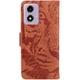 Чехол-книжка Deexe Tiger для Motorola Moto E14 / G04s - Brown - изображение 6