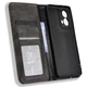 Чехол-книжка Deexe Retro Style для Motorola Moto G85 - Black - изображение 4