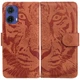 Чехол-книжка Deexe Tiger для Motorola Moto G85 - Brown - изображение 1