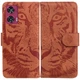 Чехол-книжка Deexe Tiger для Motorola Edge 50 Fusion - Brown - изображение 1