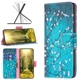 Чехол с рисунком Deexe Color Wallet для HMD Pulse / Pulse Plus - Plum Blossom - изображение 2
