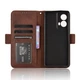 Чохол-книжка з кишеньками Deexe Wallet Stand для Motorola Moto G85 - Brown - зображення 5