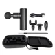 Фітнес-масажер для м'язів з 4 насадками Hoco HP50 Еlectric mini silent Massager Black |10h, 2000mah, Type-C| Чорний - зображення 2