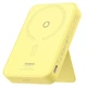 Портативное ЗУ Power Bank Baseus MagPro Magnetic Bracket 20W с БЗУ 5000mAh PPCXZ05 Lemon Yellow - изображение 1
