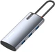 USB-хаб ColorWay USB-C - 3xUSB-A 3.0 HDMI 4K USB-C PD 100W Dark Grey (CW-HUB01) - изображение 5