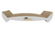 Когтеточка - лежанка дряпка для кошек и котов WellCat Whiskers 54х24х12 см и коробка домик 55*26*27см - изображение 1