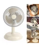 Вентилятор Simple desktop fan KD197 настільний портативний з роботою від USB Блідо-жовтий (кремовий) - зображення 3