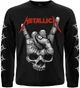 Футболка з довгим рукавом Metallica (Skull Sign of the Horns) (з друком на рукавах), Розмір M - изображение 1