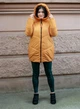 Женская молодёжная зимняя курточка 48 жёлтая - изображение 1