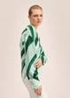 Блузка Mango 27016335 M Зеленая - изображение 4
