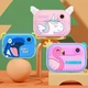 Дитячий цифровий фотоапарат миттєвого друку на дві камери YT-008 Dinosaur у вигляді динозавра 12 Мп 32 Гб Blue - зображення 9