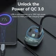 Автомобильный FM-трансмиттер ресивер Vention PD 54W 3-Port USB-C+A+A LED USB Flash Bluetooth вольтметр Black (FFLB0) - изображение 10