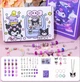 Детский набор Kuromi Style Braclet Kit для создания шарм-браслетов и подвесок из 72 предметов в подарочном боксе, браслеты с шармами, Panalisa (87716357) - изображение 1