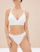 Набор хлопковых трусиков Marks&Spencer High legs 12(40) 5 шт белый 0014 - изображение 3