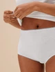 Набір бавовняних трусиків Marks&Spencer Full briefs 12(40) 5 шт lilac mix різнобарвний 0019 - зображення 3
