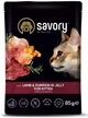 Влажный корм Savory для котят ягненок с тыквой в желе 22х85г - изображение 4
